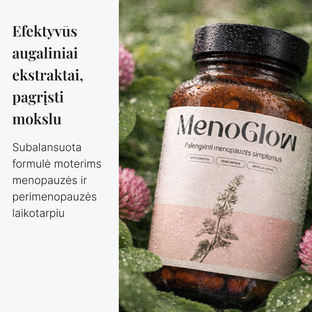 Papildai palengvinti menopauzės simptomams
