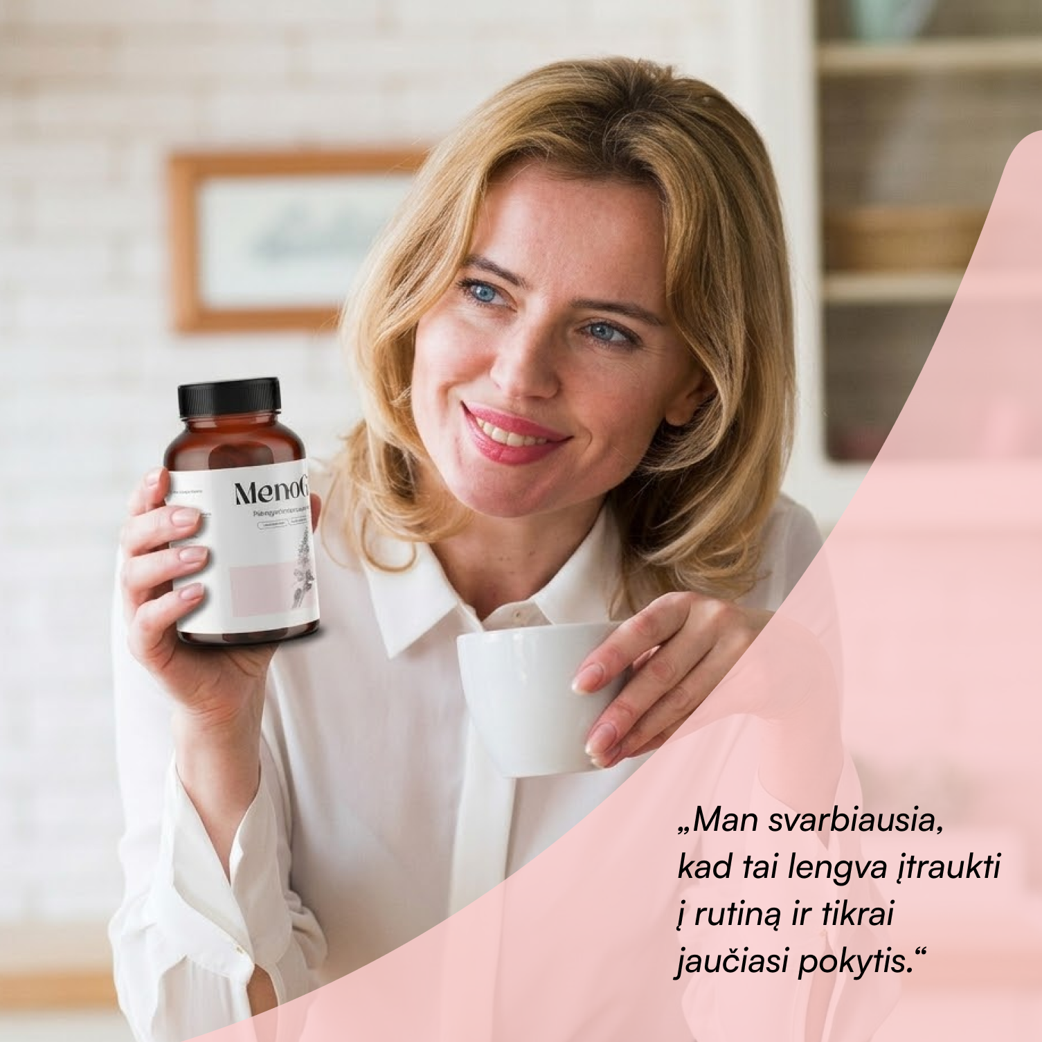 Papildai palengvinti menopauzės simptomams